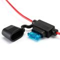 5-Gang Switch Panel with Voltmeter, USB Charger and Cigarette Lighter Socket for RV, Marine and Boat - Blue