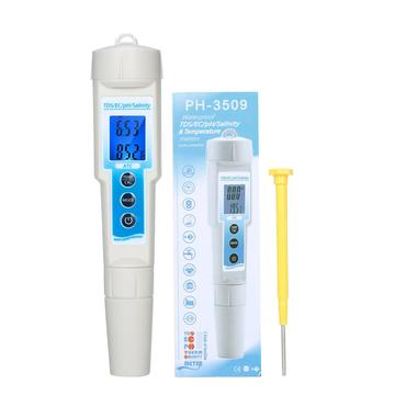 5-in-1 pH Meter Lightweight Durable Waterproof Multi-functional TDS / EC / pH / Salinity / Temperature Meter Water Quality Tester