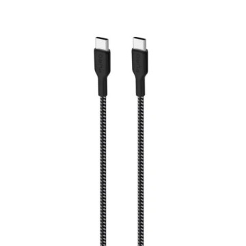 Puro Fabric Ultra-Strong USB-C / USB-C Cable - 2m, 30W - Black