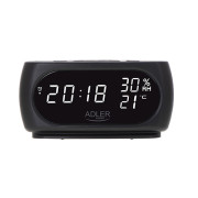 Adler AD 1186 LED clock with thermometer