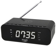 Adler AD 1192B Alarm clock with Wireless Charger