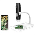 50X-1000X WiFi Digital Microscope with Stand - Black