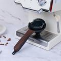 58mm Espresso Machine Cleaning Brush with Leak-Proof Funnel - Black