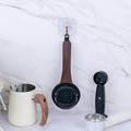 58mm Espresso Machine Cleaning Brush with Leak-Proof Funnel - Black