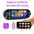6.9" Single DIN Car Stereo with Wireless CarPlay & Android Auto - Black