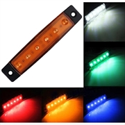 6-LED Waterproof Side Marker Light for 12V/24V Boat, Trailer, Truck, RV - Yellow