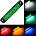 6-LED Waterproof Side Marker Light for 12V/24V Boat, Trailer, Truck, RV - Green