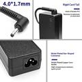 65W Laptop Charger for Lenovo IdeaPad/Flex/V Series - 4.0x1.7mm - 20V/3.25A