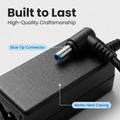 65W Power Adapter for HP Laptop - 19.5V/3.33A, 1.2m Cable - Black