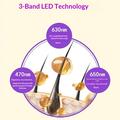 70-LED Red/Blue Light Therapy Hair Cap with Vibrating Massage