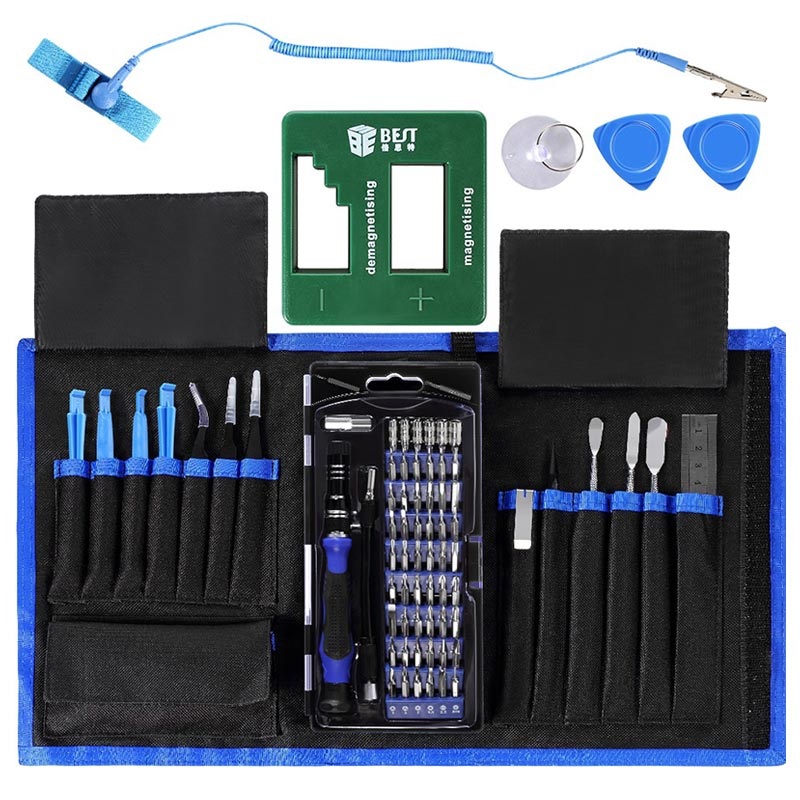 78in1 Professional Electronics Repair Tool Kit with Repair Mat