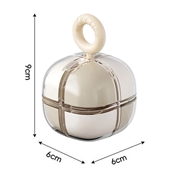 8-Compartment Magnetic Pill Box - Beige