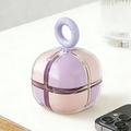 8-Compartment Magnetic Pill Box - Pink / Purple