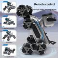 8-Wheel Robot Dog Toy with LED Display, Remote and Gesture Control - Silver