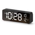 8830 Digital Alarm Clock with RGB Night Light - Black