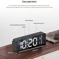 8830 Digital Alarm Clock with RGB Night Light - Black