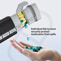 A-174 Aluminium Alloy 7-Day Pill Organizer - Black