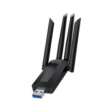 A07 Dual-Band USB 3.0 Wireless Network Adapter with 4 Antennas - 1200Mbps