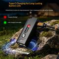 A1 5W Mini LED Flashlight - 580lm, IP66, USB-C, Magnetic Clip - Black