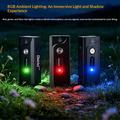 A1 5W Mini LED Flashlight - 580lm, IP66, USB-C, Magnetic Clip - Black