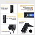 A1 5W Mini LED Flashlight - 580lm, IP66, USB-C, Magnetic Clip - Black
