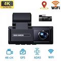 A10 Dual Dash Cam - 4K/2K, GPS, ADAS, WiFi, Parking Monitor - Black