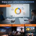 A10 Plus Portable Android Smart Projector with 4K Decoding - Black