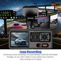 A16 3-Channel Dash Cam - 1080p Front, 720p Cabin/Rear, WiFi, G-Sensor - Black