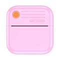 A35 Bluetooth Thermal Mini Printer with Paper - Pink