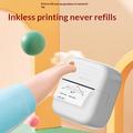 A35 Bluetooth Thermal Mini Printer with Paper - White