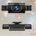 A36 4-Channel Dash Camera - 1080P, WiFi, 3" IPS Screen, Night Recording - Black