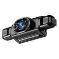 A36 4-Channel Dash Camera - 1080P, WiFi, 3" IPS Screen, Night Recording - Black