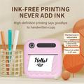 A36 Mini Portable Thermal Label Printer - 200 DPI - Pink