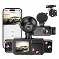 A52 5-Channel 2K WiFi Dash Cam with Parking Monitor, Night Vision - Black
