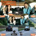A52 5-Channel 2K WiFi Dash Cam with Parking Monitor, Night Vision - Black