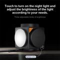 A8 3-in-1 Magnetic Wireless Charger with Alarm Clock & Night Light - Black