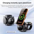 A8 3-in-1 Magnetic Wireless Charger with Alarm Clock & Night Light - Black