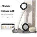 A8 Electric Shower Brush with 5 Heads, LED Display - White