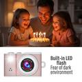 A86 1080P HD Mini Keychain Camera with Touch Screen - Pink