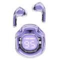 ACEFAST T8 / AT8 Crystal (2) Color Bluetooth Earbuds Lightweight Wireless Headset for Work - Purple