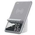 Ksix Retro Alarm Clock with Fast Wireless Charger - 10W - Black