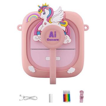 AI-D2 2.4 AI Smart Voice Kids Camera with Thermal Printer - Pink