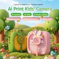 AI-D2 2.4" AI Smart Voice Kids Camera with Thermal Printer - Pink