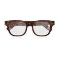 AI Smart Glasses with 13MP Sony Camera - Brown / Clear