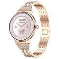 AK107 Women's Smart Watch with Rhinestone Steel Strap