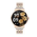 AK107 Women\'s Smart Watch with Rhinestone Steel Strap - Rose Gold