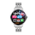 AK107 Women\'s Smart Watch with Rhinestone Steel Strap - Silver