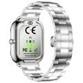 AK108 1.82" Women Smartwatch with Rhinestone Strap - Silver