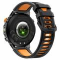 AK122 1.7" Smart Watch - Bluetooth Calling, Heart Rate, SpO2, IP68 - Black / Orange