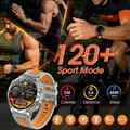 AK122 1.7" Smart Watch - Bluetooth Calling, Heart Rate, SpO2, IP68 - Black / Orange